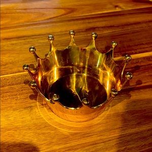 Gold Crown trinket dish